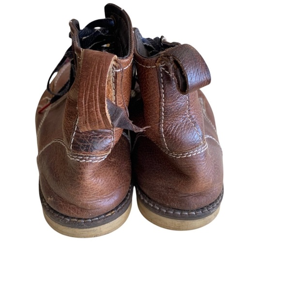 Crevo Buck Lace Up  Mens Brown Leather Casual Boots size 10 Caramel main image 4